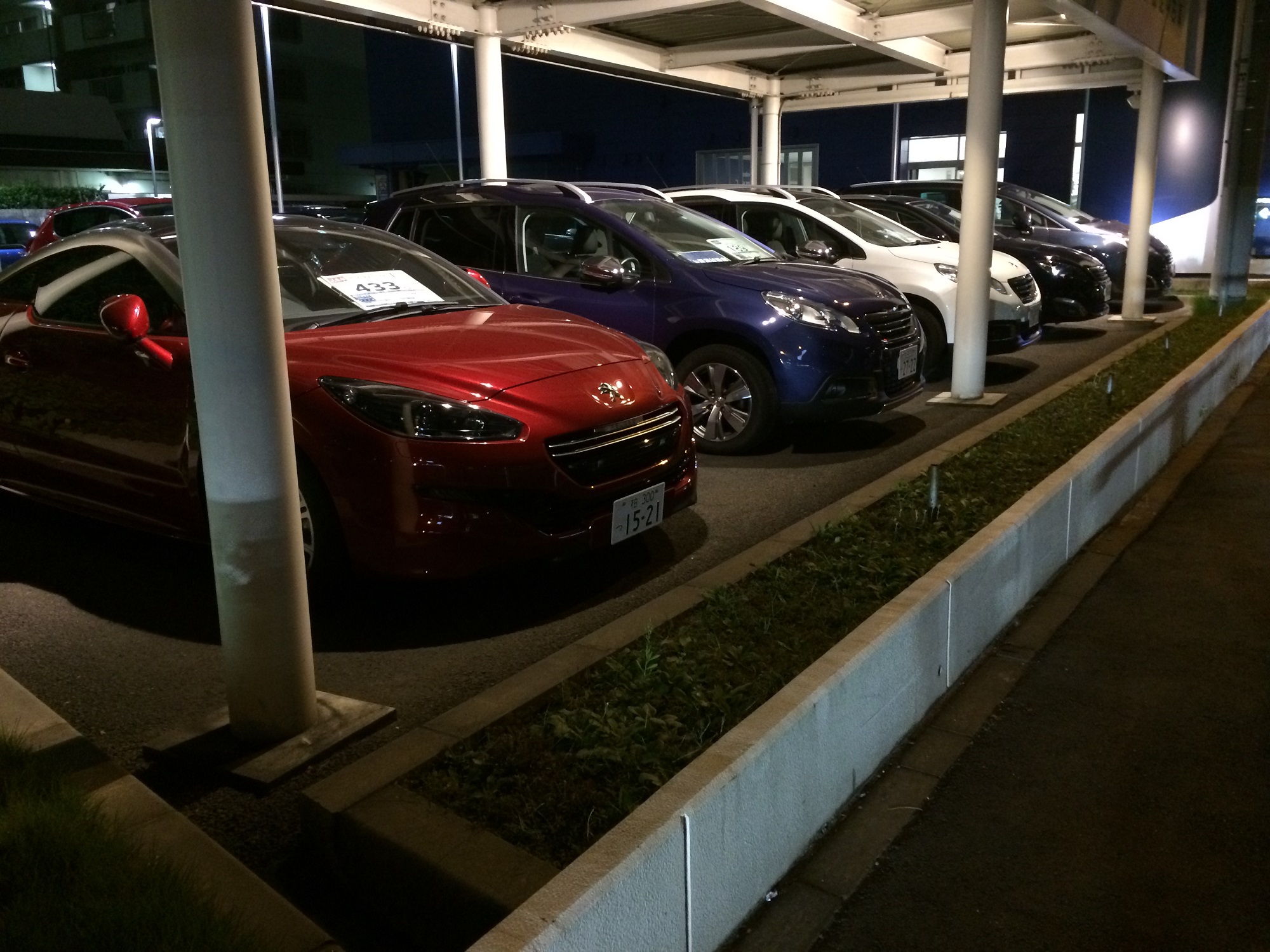 試乗車フルラインアップ