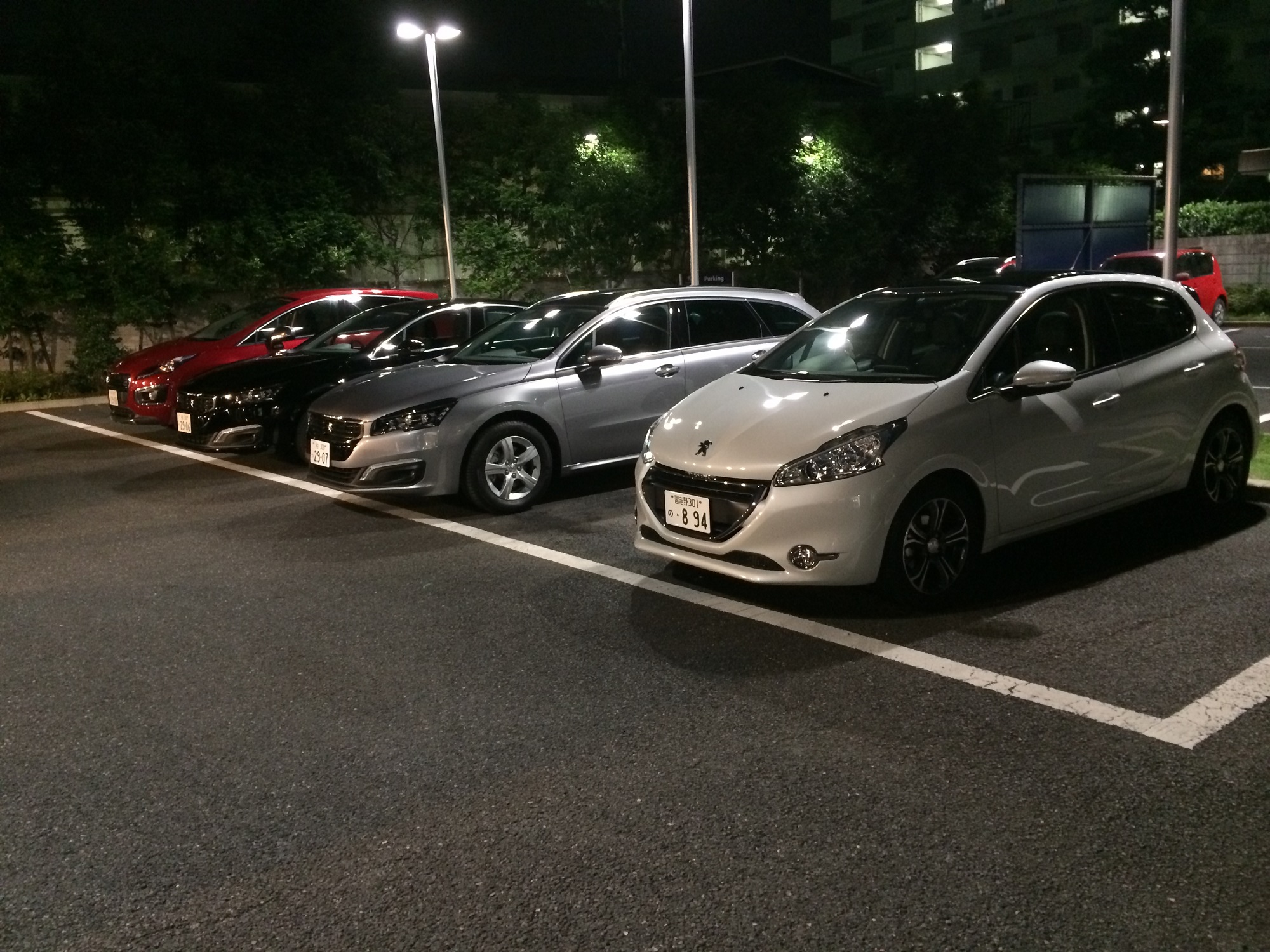 試乗車フルラインアップ