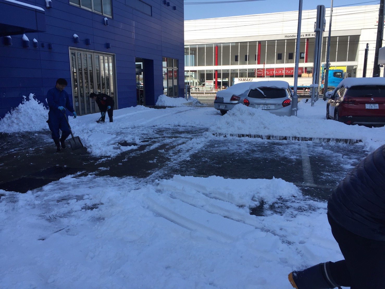 大雪でしたねー((+_+))