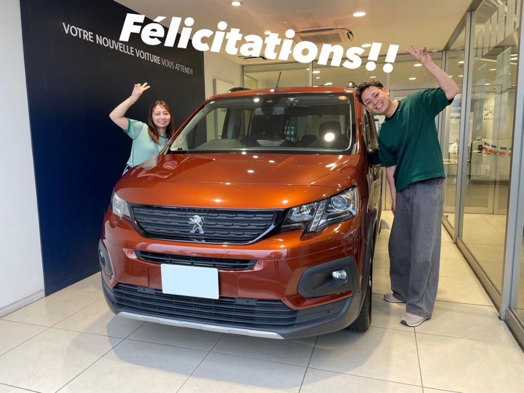 人生にPEUGEOTで華を！ご納車おめでとうございます☆