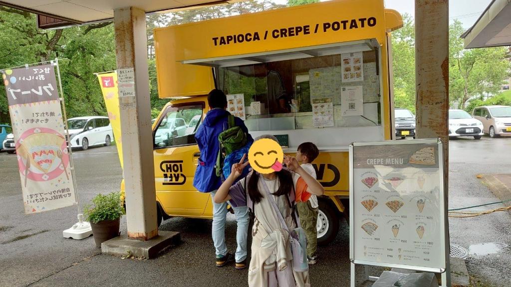 クレープ屋さんを出店するならゴール地点へ