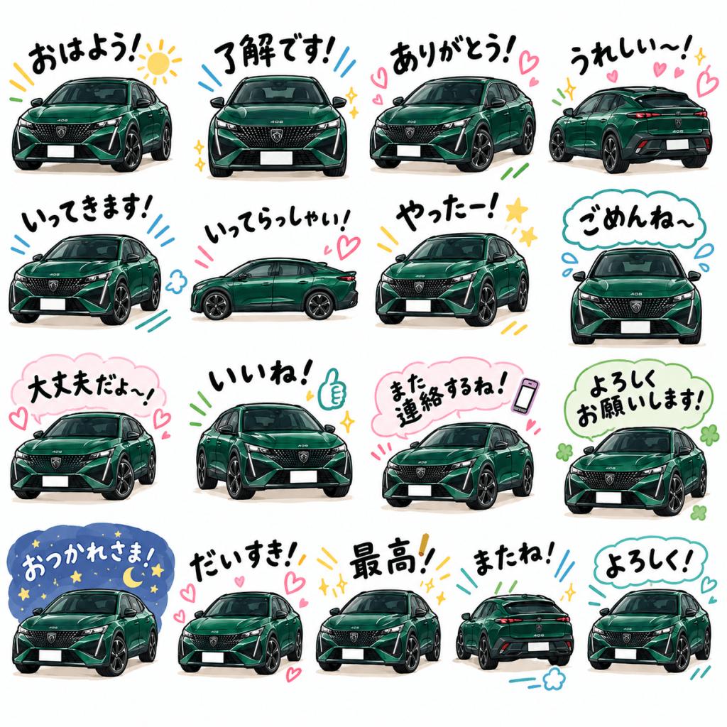 🦁 PEUGEOT × LINEスタンプ風